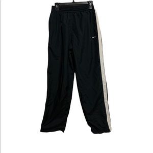Nike Black & White striped tracksuit pants women’s size medium